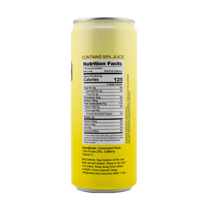 RAH Energy, Yuzu Japanese Citrus Lemon, Sparkling Juice + Caffeine 10.8fl oz Can (12 Pack)